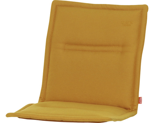 Galette d'assise pour fauteuil Musica 96 x 46 cm jaune