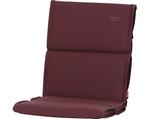 Galette d'assise pour fauteuil Stella 96 x 46 cm vieux rose Siena Garden coussin pour chaise de jardin à dossier haut