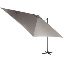 Parasol déporté carré avec pied