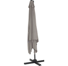 Parasol fermé avec support
