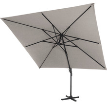 Parasol rectangulaire avec structure noire
