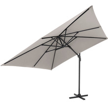 Parasol rectangulaire avec armature en acier