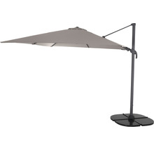 Parasol déporté avec pied pour le jardin