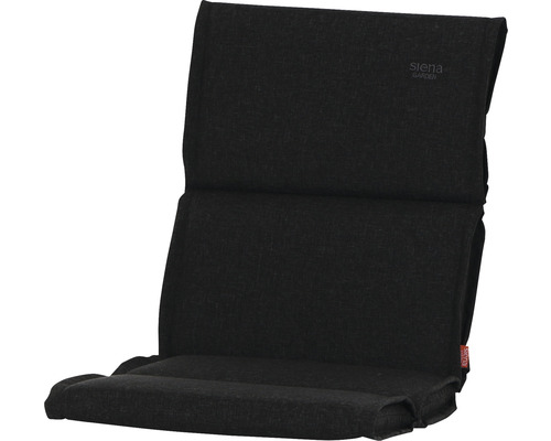 Galette d'assise pour fauteuil Stella 100 x 48 cm anthracite Coussin de siège pour chaises de jardin avec dossier