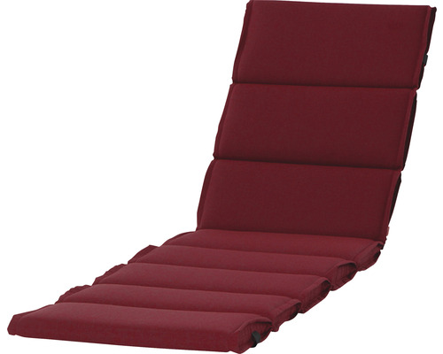 Galette d'assise pour chaise longue Stella 200 x 58 cm rouge