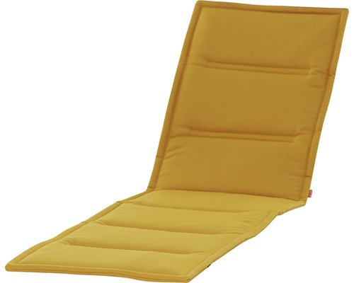 Galette d'assise pour chaise longue Musica 200 x 58 cm jaune