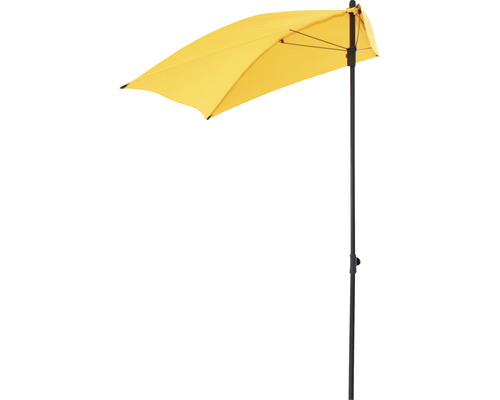 Halbierter Sonnenschirm mit Gestell