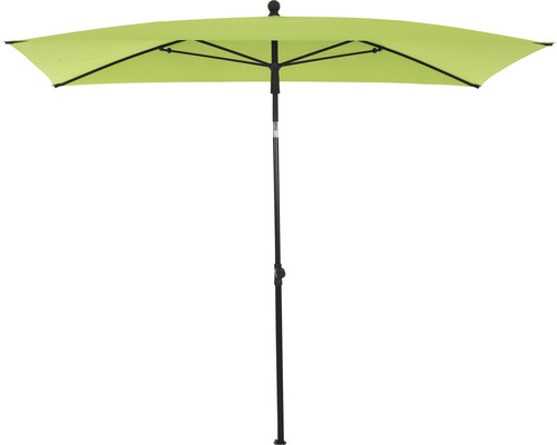 Parasol rectangulaire avec manivelle et mât