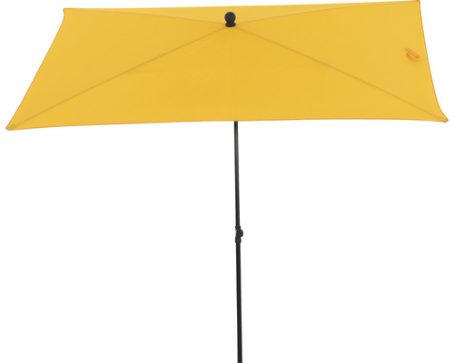 Parasol rectangulaire avec structure noire