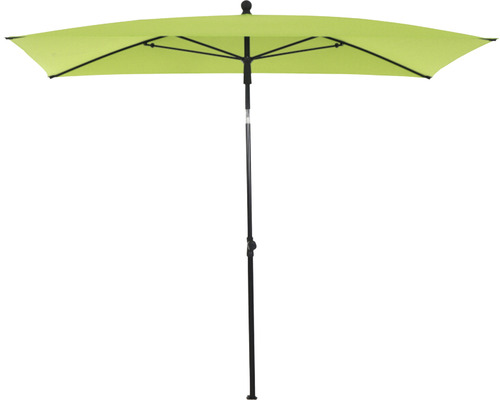 Parasol de jardin moitié avec forme rectangulaire