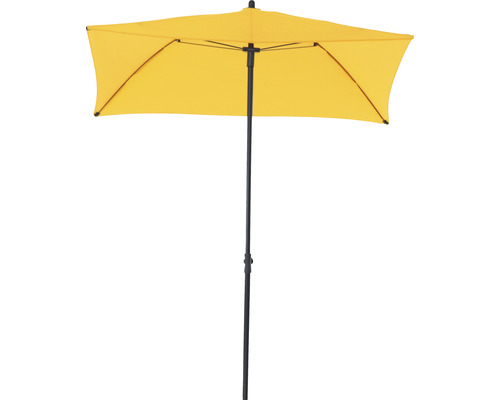 Rechteckiger Sonnenschirm mit Mittelstock für den Aussenbereich