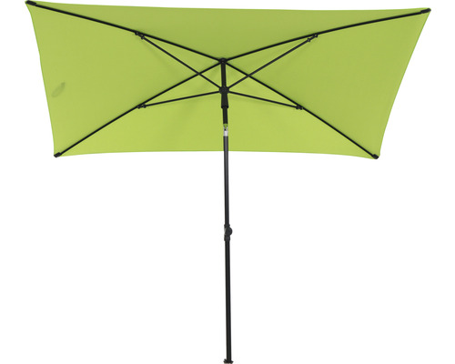 Parasol rectangulaire avec structure noire