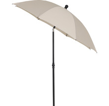 Parasol beige avec support noir