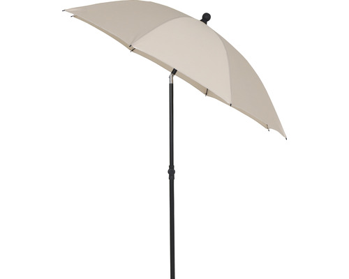 Parasol beige avec support noir
