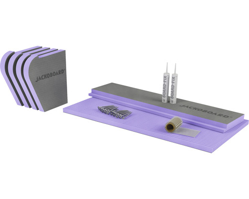 Jackoboard Dämmplatten Set mit Montagekleber, Dichtband, Schrauben und Eckelementen