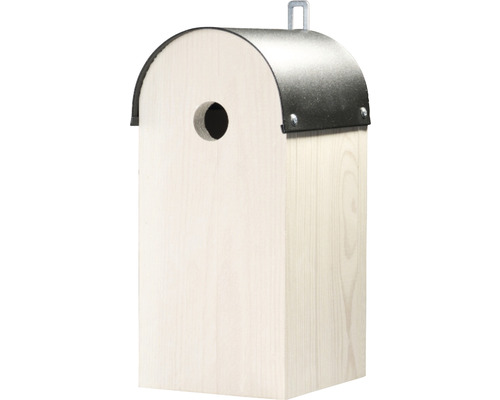 Nichoir Siena Garden toit anthracite rond Ø 28 mm 14 x 12 x 26 cm Nichoir en bois avec toit en métal