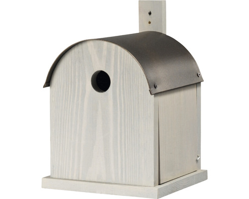 Nichoir Siena Garden toit cuivre rond Ø 32 mm 19 x 19 x 22 cm Nichoir en bois avec toit métallique et trou d''envol