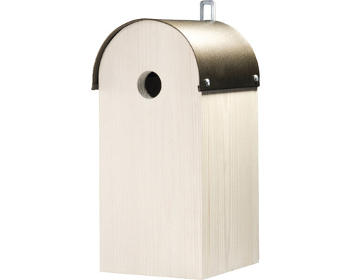 Nichoir Siena Garden toit cuivre rond Ø 28 mm 14 x 12 x 26 cm Nichoir en bois avec dispositif de suspension