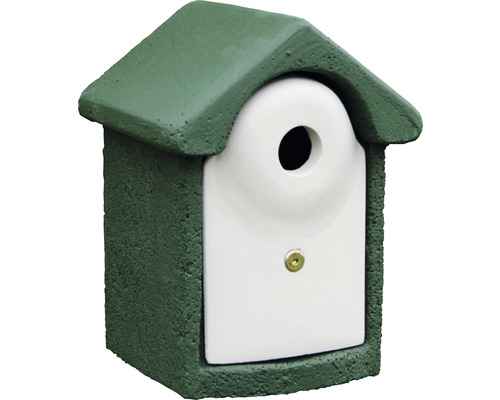 Nichoir CJ Wildlife Ø 32 mm 21 x 20,5 x 30 cm vert Nichoir avec trou d''envol et fermeture