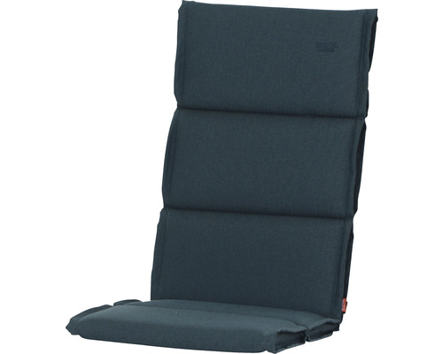 Galette d'assise pour fauteuil Stella 120 x 48 cm pétrole Coussin pour chaise de jardin à dossier haut