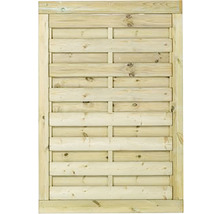 Élément de clôture en bois avec planches horizontales