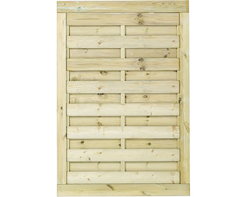 Portail à un vantail PLUS Bergen 100 x 150 cm traité en autoclave par imprégnation Élément de clôture en bois avec planches horizontales