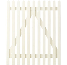 Weißer Gartenzaun aus Holz