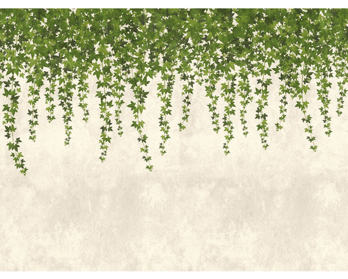 Papier peint panoramique intissé 38239-1 The Wall branches de lierre vert 7 pces 371 x 280 cm