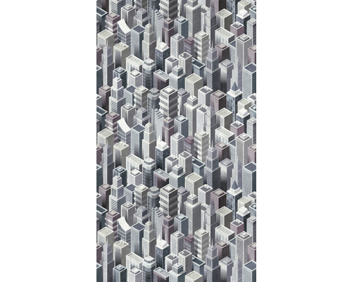 Papier peint panoramique intissé 38250-1 The Wall gratte-ciel 3D 3 pces 159 x 280 cm