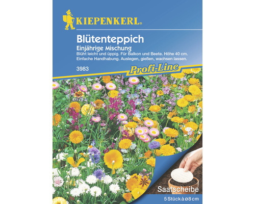 Rondelle de graines mélange tapis fleuri annuel Kiepenkerl