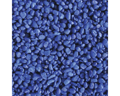 Gravier pour aquariums, gravier coloré 3-5 mm 5 kg bleu