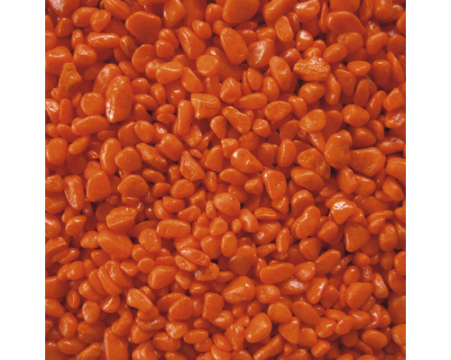 Gravier pour aquariums, gravier coloré 3-5 mm 5 kg orange