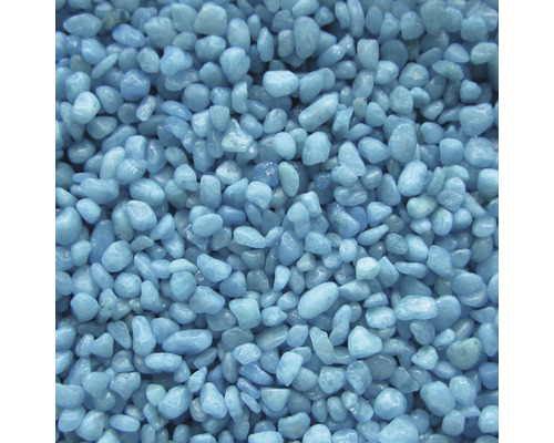 Gravier pour aquariums, gravier coloré 3-5 mm 5 kg bleu pastel