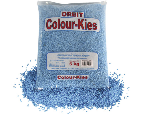 Gravier coloré Orbit en sac de 5 kg pour la conception d''aquariums