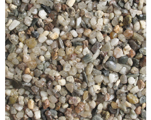 Gravier pour aquariums, gravier naturel moyen 3-4 mm 15 kg beige Gros plan de gravier décoratif