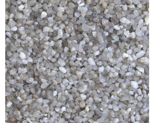 Gravier pour aquariums, gravier noble quartz 2-4 mm 15 kg clair