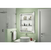 Armoire de toilette Focco Mia 60 x 115 x 70 cm gris mat led IP 44-thumb-3