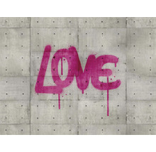 Image murale avec l''inscription Love sur béton