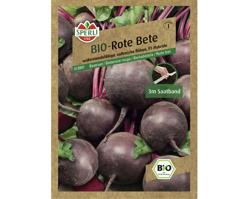 Ruban de graines pour betteraves rouges biologiques de Sperli