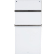 Infrarotheizung EUROM Sani 800 55 x 115 cm weiß 800 W mit Wi-Fi und 2 Handtuchhalter