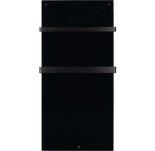 Infrarotheizung EUROM Sani 800 55 x 115 cm schwarz 800 W mit Wi-Fi und 2 Handtuchhalter