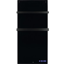 Infrarotheizung EUROM Sani 800 55 x 115 cm schwarz 800 W mit Wi-Fi und 2 Handtuchhalter