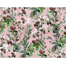 Papier peint à fleurs avec motif de fleurs et de feuilles
