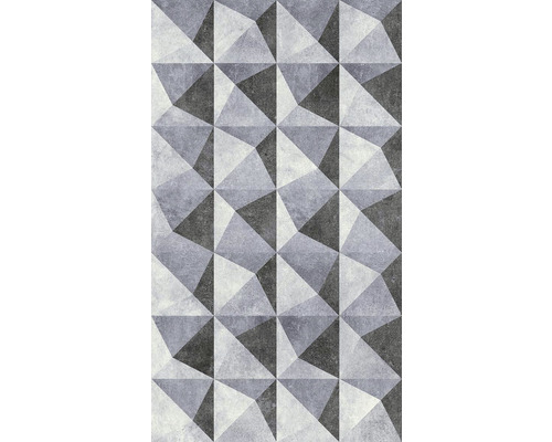 Papier peint panoramique intissé 38281-1 The Wall aspect béton 3D gris 3 pces 159 x 280 cm