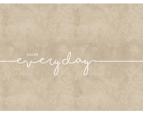 Papier peint panoramique intissé 38285-1 The Wall maxime «Enjoy everyday» 7 pces 371 x 280 cm