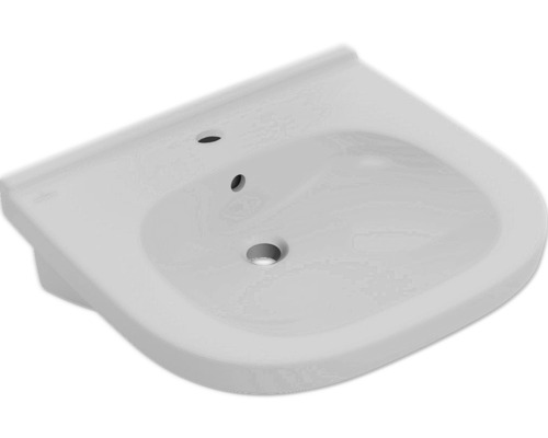 Vasque Villeroy & Boch ViCare possibilité d'accès sous la vasque à un fauteuil roulant 60 x 55 cm blanc 41196001-0