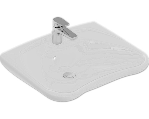 Vasque Villeroy & Boch ViCare possibilité d'accès sous la vasque à un fauteuil roulant 60 x 49 cm blanc 71196301