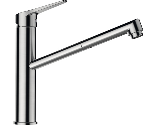 Robinet de cuisine avec douchette Schock Metis finition acier inoxydable 526120 Robinet de cuisine avec douchette extractible