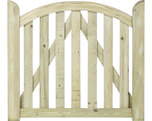 Holzgartentor mit Bogen