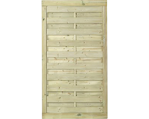 Holzzaun mit horizontalen Brettern für den Garten